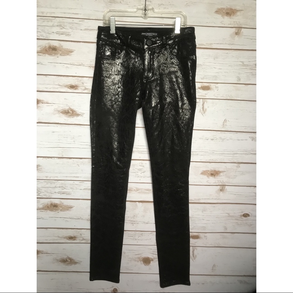  Denimocracy Anarchy Knit Black Skinny Jeans XS